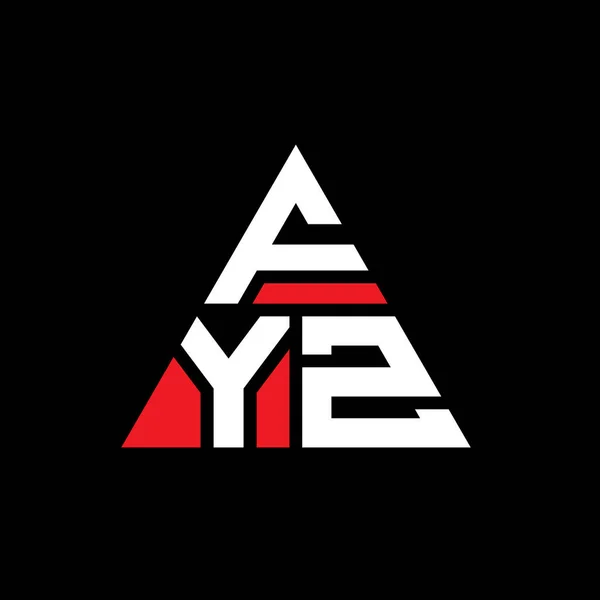 Fyz Triangle Letter Logo Design Triangle Shape Fyz Triangle Logo — Stock Vector
