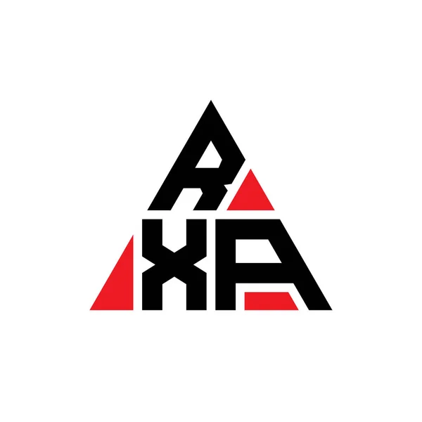 Üçgen Şekilli Rxa Üçgen Harf Logosu Tasarımı Rxa Üçgen Logo — Stok Vektör