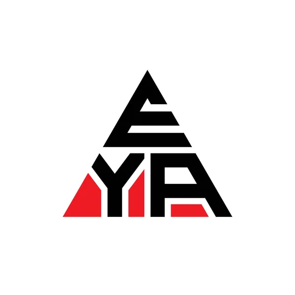 Diseño Del Logotipo Letra Del Triángulo Eya Con Forma Triángulo — Archivo Imágenes Vectoriales