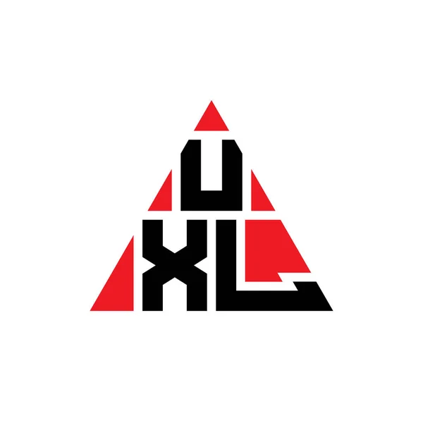 三角形の形をしたUxl三角形の文字ロゴデザイン Uxl三角形ロゴデザインモノグラム Uxl三角形ベクトルロゴテンプレート Uxl三角形のロゴシンプル エレガントで豪華なロゴ — ストックベクタ