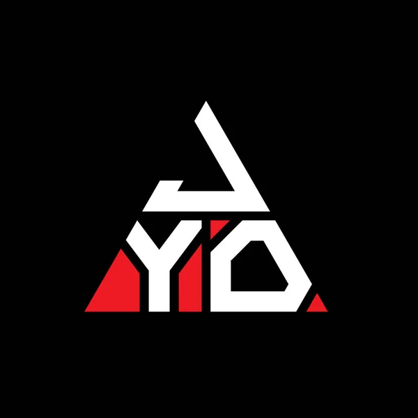 Jyo Треугольник Письмо Логотип Дизайн Треугольной Формы Монограмма Логотипа Треугольника — стоковый вектор