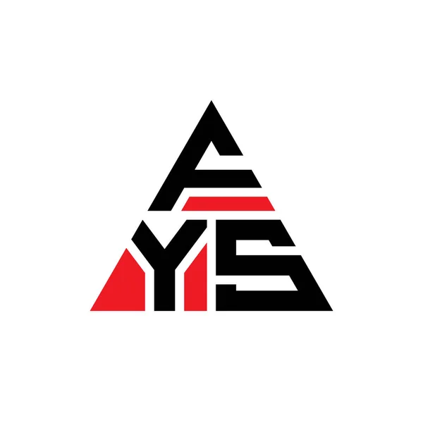 Návrh Trojúhelníkového Písmene Fys Trojúhelníkovým Tvarem Fys Trojúhelník Logo Design — Stockový vektor