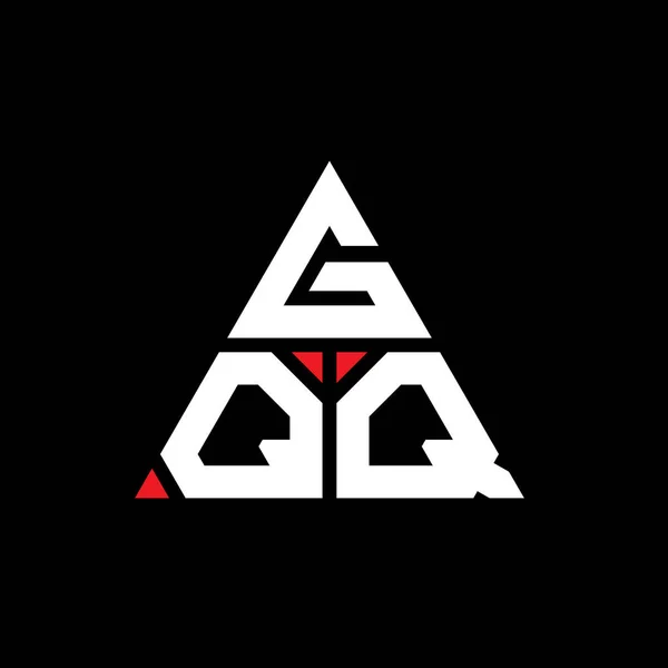 三角形の形をしたGqq三角形の文字ロゴデザイン Gqq三角形のロゴデザインのモノグラム 赤い色のGqq三角形ベクトルロゴテンプレート Gqq三角形のロゴシンプル エレガントで豪華なロゴ — ストックベクタ