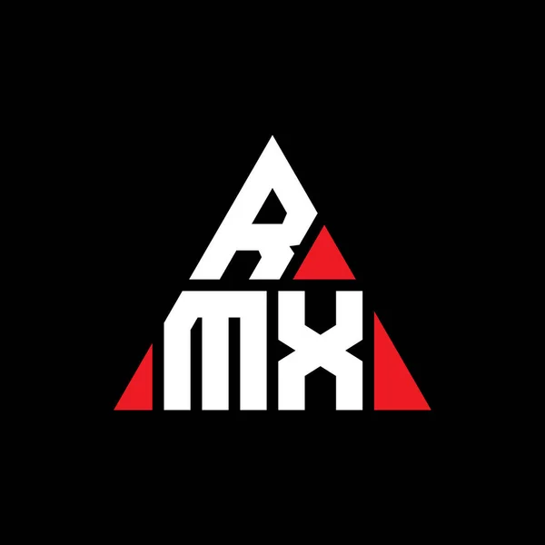 Logo Trójkątnej Litery Rmx Kształcie Trójkąta Logo Trójkąta Rmx Projekt — Wektor stockowy