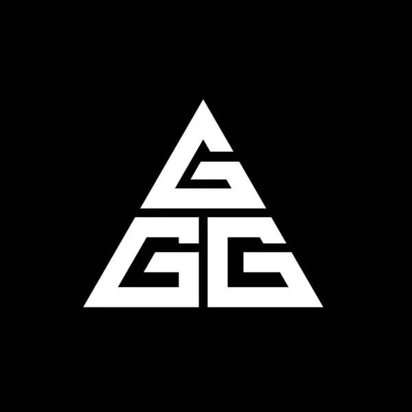 Ggg Dreieck Buchstabe Logo Design Mit Dreieck Form Ggg Dreieck — Stockvektor