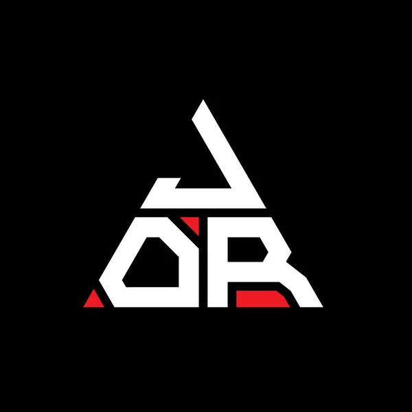 Jor Triangle Letter Logo Design Triangle Shape Jor Triangle Logo — Stock Vector