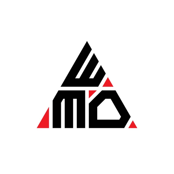 Wmo Triangel Bokstav Logotyp Design Med Triangel Form Wmo Triangel — Stock vektor