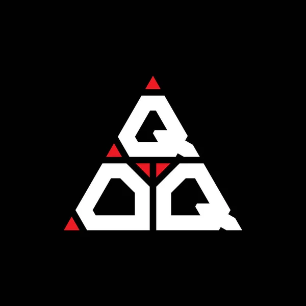 Qoq Triangel Bokstav Logotyp Design Med Triangel Form Qoq Triangel — Stock vektor