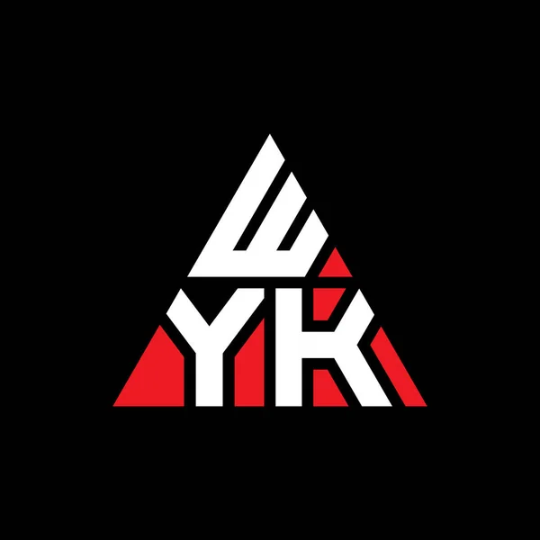 Σχεδιασμός Του Λογότυπου Τριγώνου Wyk Σχήμα Τριγώνου Μονόγραμμα Σχεδιασμού Τριγώνου — Διανυσματικό Αρχείο