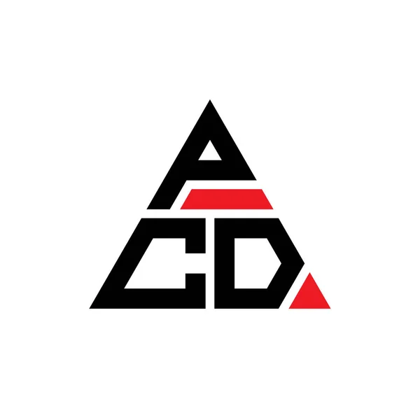 Pcd Pcd Logo Pcd Buchstabe Pcd Dreieck Pcd Dreieck Pcd — Stockvektor