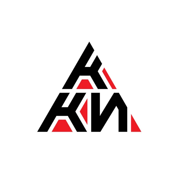 Kkn Triangelformad Logotyp Med Triangelformad Form Kkn Triangellogotyp Design Monogram — Stock vektor