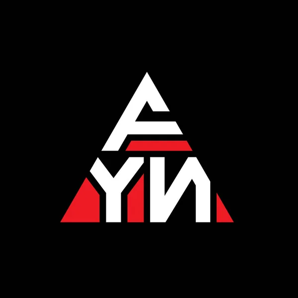 Fyn Трикутний Дизайн Логотипом Букви Формою Трикутника Fyn Трикутник Логотип — стоковий вектор