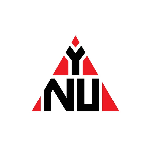 Ynu Triangle Letter Logo Design Triangle Shape Ynu Triangle Logo — Stock Vector