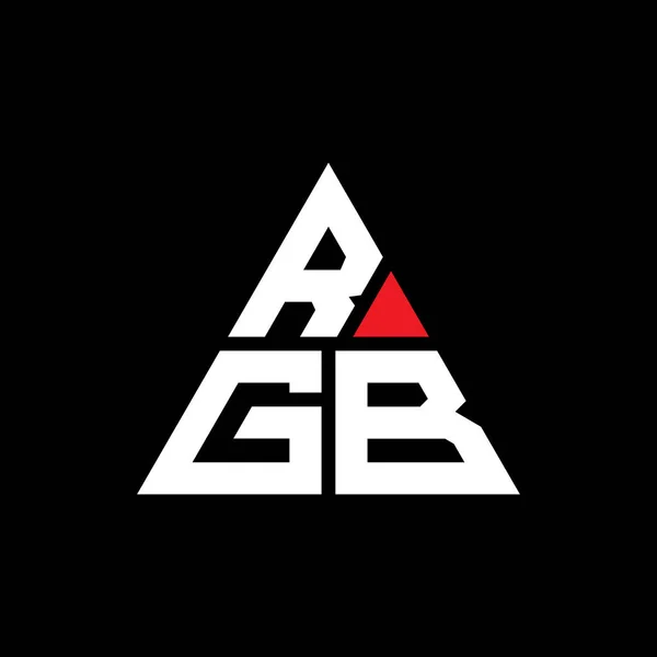 Rgb Dreieck Buchstabe Logo Design Mit Dreieck Form Rgb Dreieck — Stockvektor