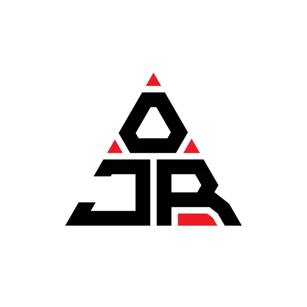 Ojr Triangle Letter Logo Design Triangle Shape Ojr Triangle Logo — Stock Vector