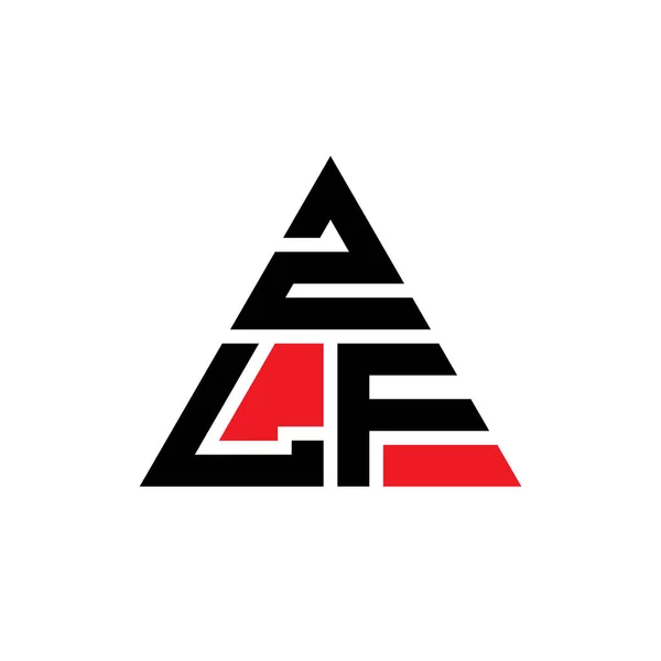 Zlf Triangle Letter Logo Design Triangle Shape Zlf Triangle Logo — Stock Vector
