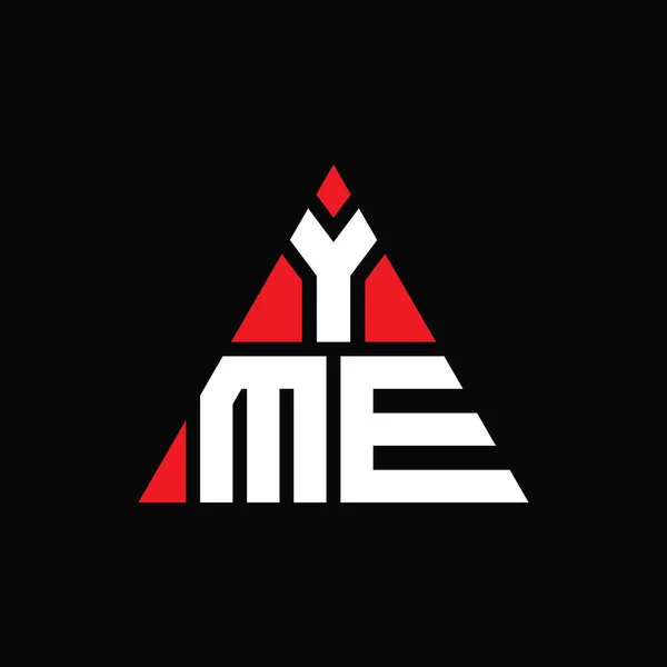 Yme Triangle Letter Logo Design Triangle Shape Yme Triangle Logo — Stock Vector