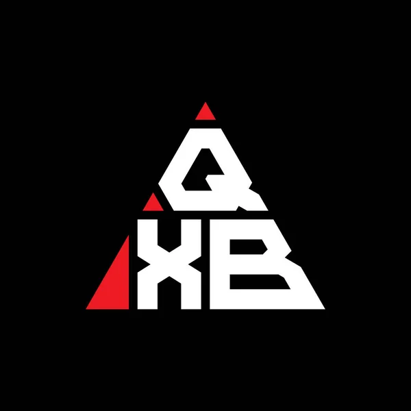Qxb Triangle Lettre Logo Design Avec Forme Triangle Qxb Logo — Image vectorielle