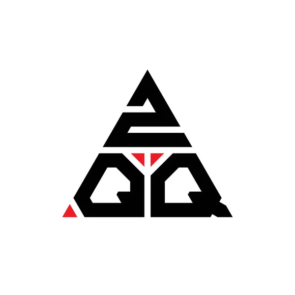 Zqq Triangel Bokstav Logotyp Design Med Triangel Form Zqq Triangel — Stock vektor