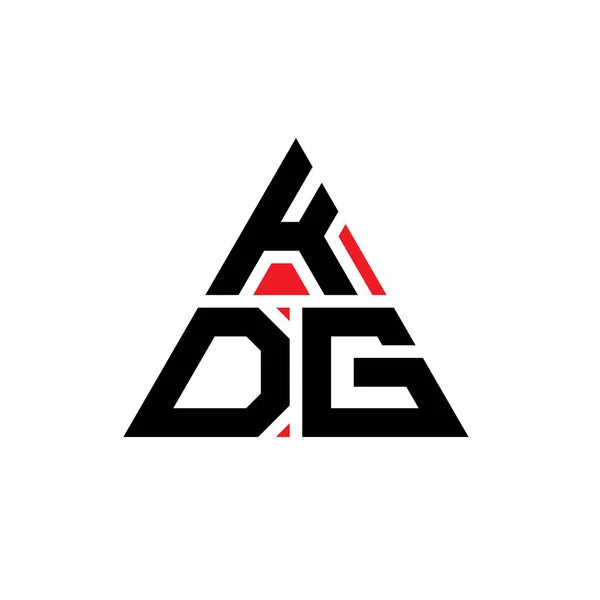 Kdg Dreieck Buchstabe Logo Design Mit Dreieck Form Kdg Dreieck — Stockvektor