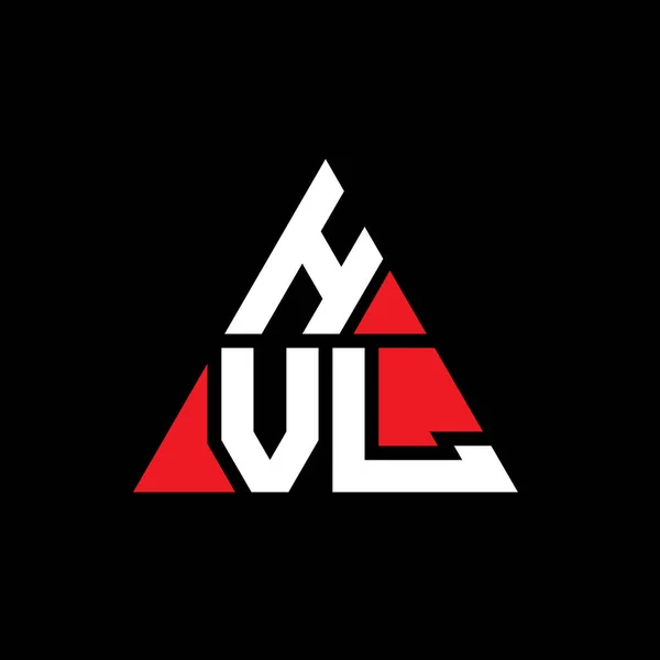 Diseño Del Logotipo Letra Del Triángulo Hvl Con Forma Triángulo — Archivo Imágenes Vectoriales