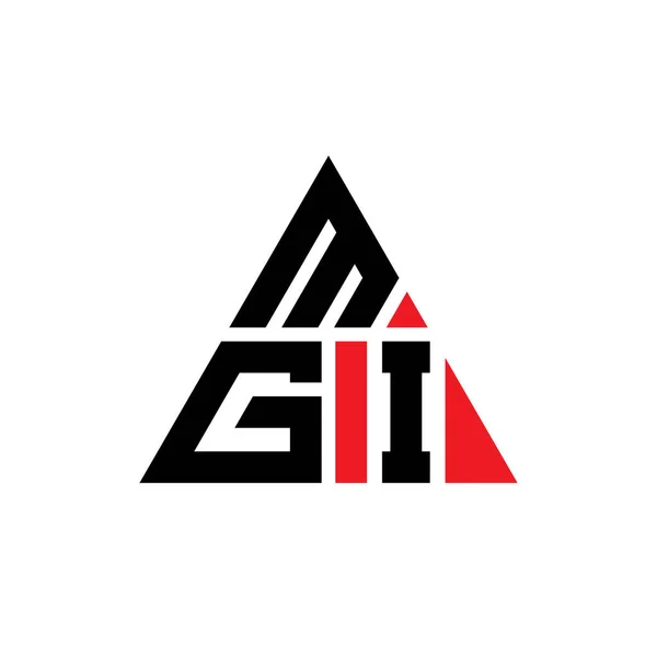 Діаграма Літер Mgi Має Форму Трикутника Монограма Дизайну Логотипу Mgi — стоковий вектор