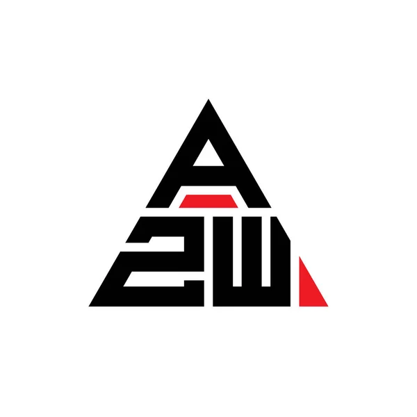 Діаграма Літер Azw Трикутної Форми Монограма Дизайну Логотипу Azw Azw — стоковий вектор