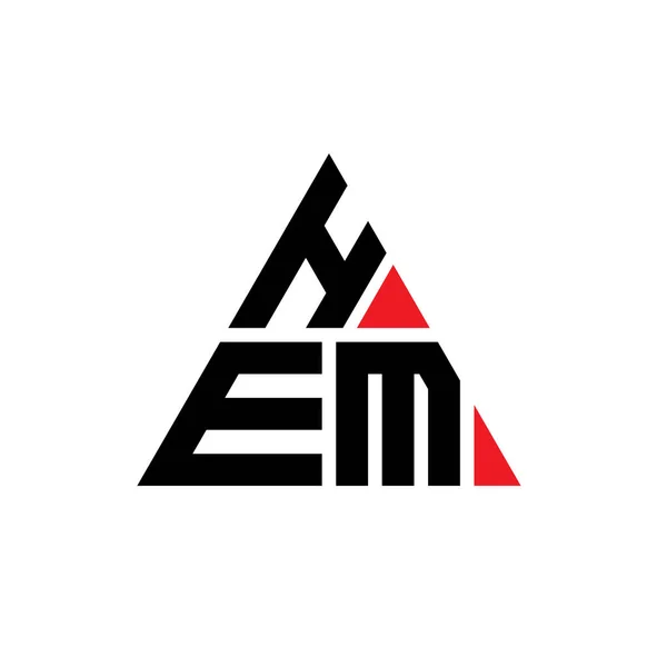 Hem Driehoekig Logo Met Driehoekige Vorm Hem Driehoekig Logo Ontwerp — Stockvector