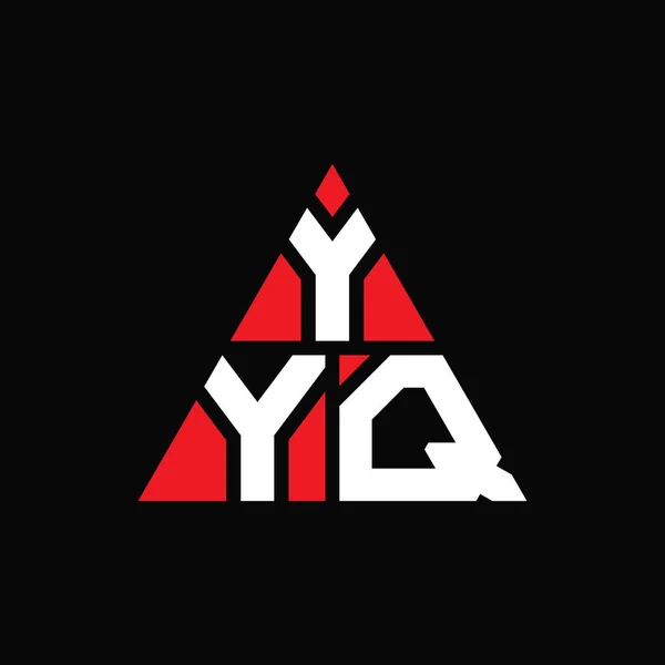 Logo Trójkątne Yyq Kształcie Trójkąta Logo Trójkąta Yyq Projekt Monogram — Wektor stockowy