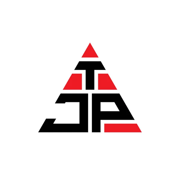 Формат Літер Tjp Трикутника Формою Трикутника Tjp Трикутник Логотип Монограми — стоковий вектор