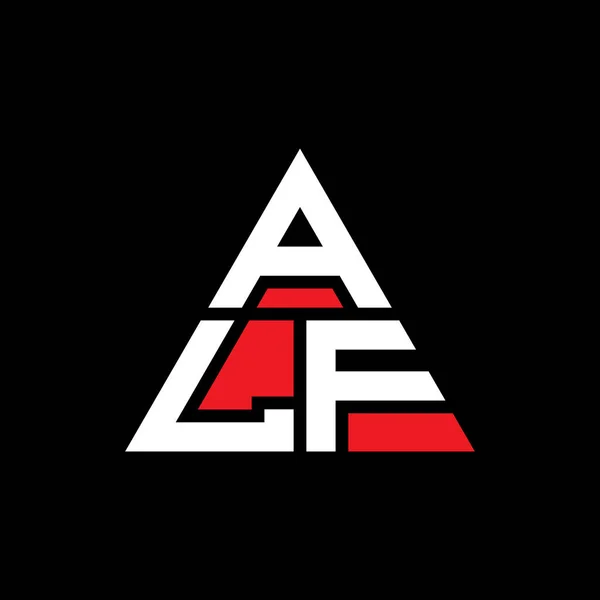 Alf Triangel Bokstav Logotyp Design Med Triangel Form Alf Triangel — Stock vektor