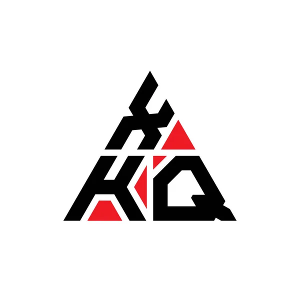 Xkq 삼각형 디자인 삼각형 Xkq 삼각형 디자인 모노그램 Xkq 삼각형 — 스톡 벡터