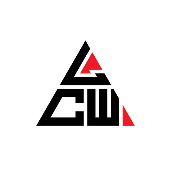 Lcw Треугольник Буквы Логотип Треугольной Формой Монограмма Логотипом Треугольника Lcw — стоковый вектор