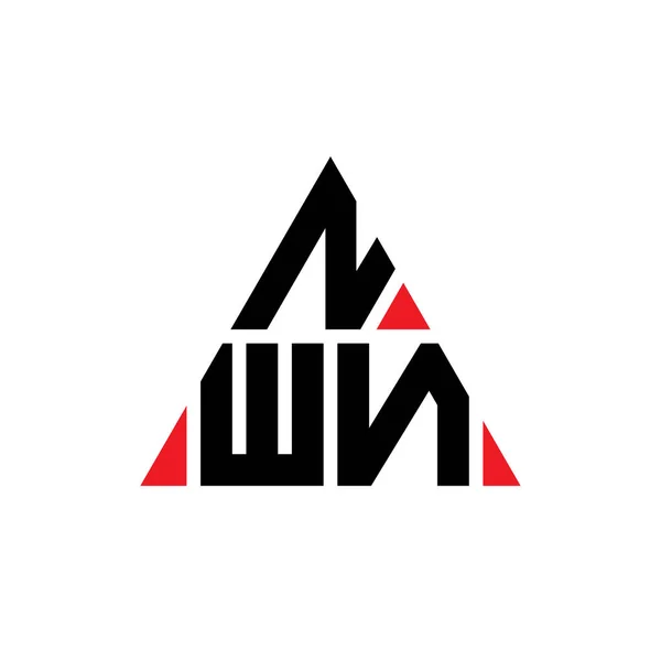 Σχεδιασμός Τριγωνικού Γράμματος Τριγωνικό Σχήμα Μονόγραμμα Σχεδιασμού Τριγώνου Nwn Nwn — Διανυσματικό Αρχείο