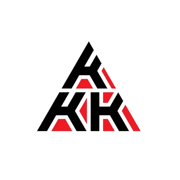 Kkk Треугольник Письмо Логотип Дизайн Треугольной Формы Монограмма Логотипа Треугольника — стоковый вектор