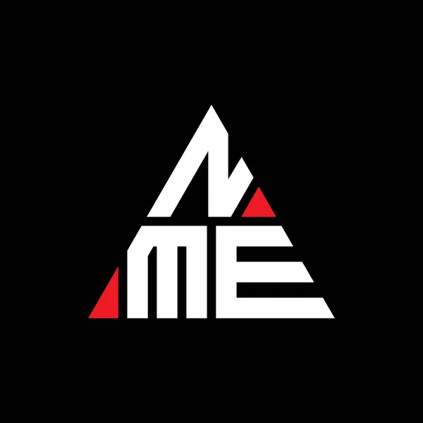 Nme Triangle Lettre Logo Design Avec Forme Triangle Monogramme Logo — Image vectorielle