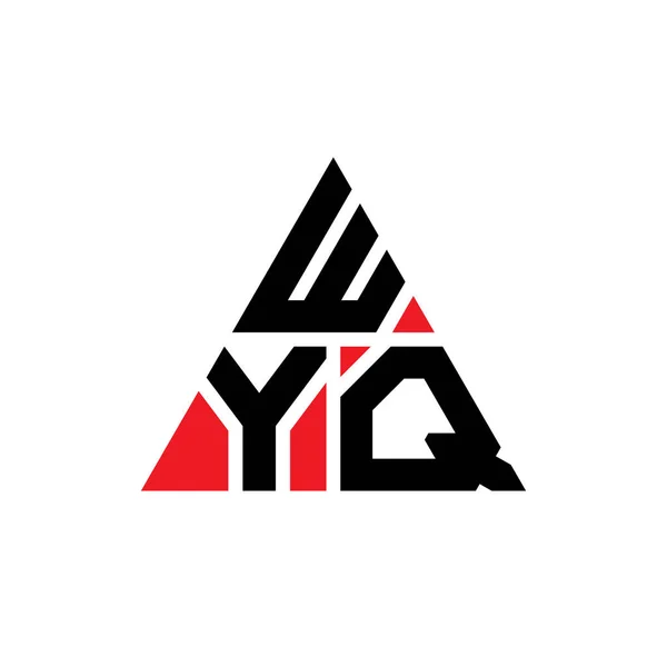 Wyq Triangle Letter Logo Design Triangle Shape Wyq Triangle Logo — Stock Vector