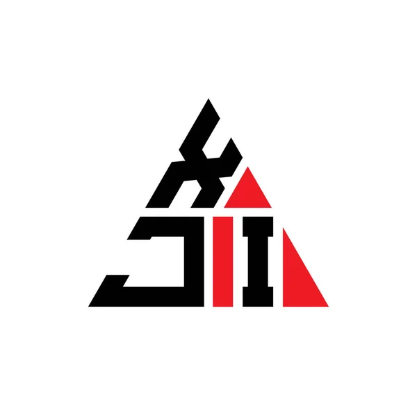 Diseño Del Logotipo Letra Del Triángulo Xji Con Forma Triángulo — Archivo Imágenes Vectoriales