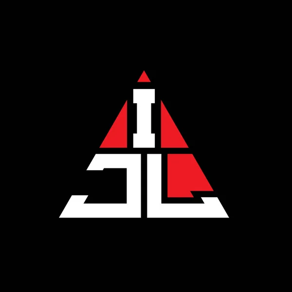 Diseño Del Logotipo Letra Triangular Ijl Con Forma Triángulo Monograma — Archivo Imágenes Vectoriales