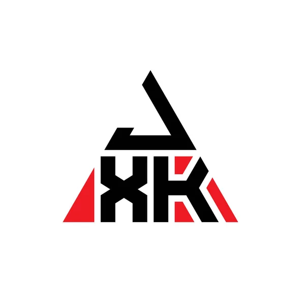 Design Del Logo Della Lettera Triangolo Jxk Con Forma Triangolo — Vettoriale Stock