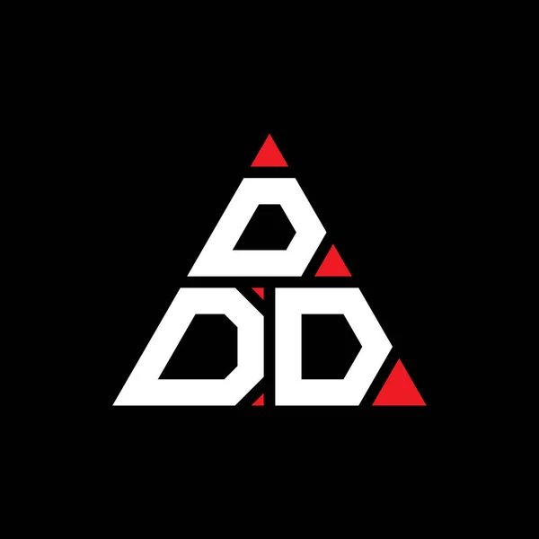 Diseño Del Logotipo Letra Triángulo Ddd Con Forma Triángulo Diseño — Vector de stock