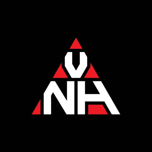 三角形の形をしたVnh三角形の文字のロゴデザイン Vnh三角形のロゴデザインモノグラム Vnh三角形ベクトルのロゴテンプレート Vnh三角形のロゴシンプル エレガントで豪華なロゴ — ストックベクタ