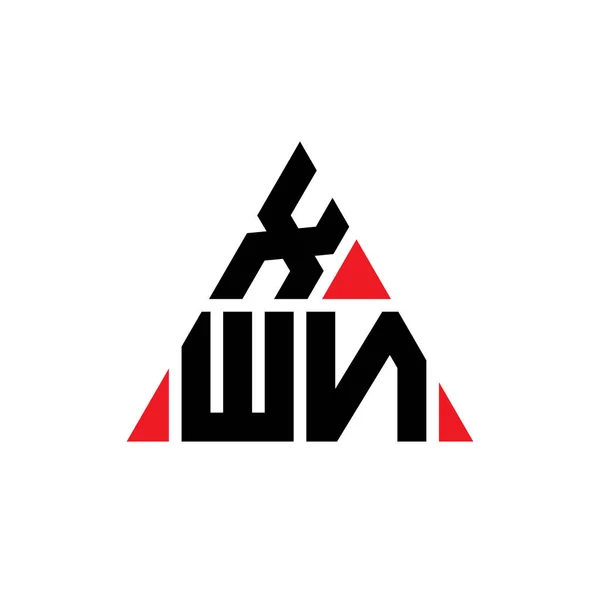 Xwn Driehoekig Logo Met Driehoekige Vorm Xwn Driehoekig Logo Ontwerp — Stockvector