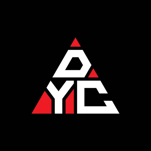 Diseño Del Logotipo Letra Del Triángulo Dyc Con Forma Triángulo — Archivo Imágenes Vectoriales