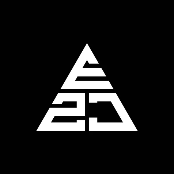 Ezj Triangel Bokstav Logotyp Design Med Triangel Form Ezj Triangel — Stock vektor