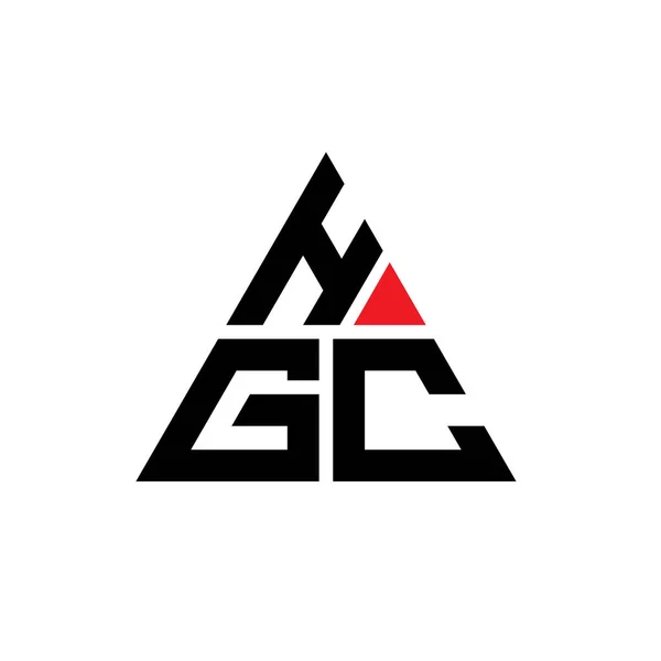 Hgc Triangle Letter Logo Design Triangle Shape Hgc Triangle Logo — Stock Vector
