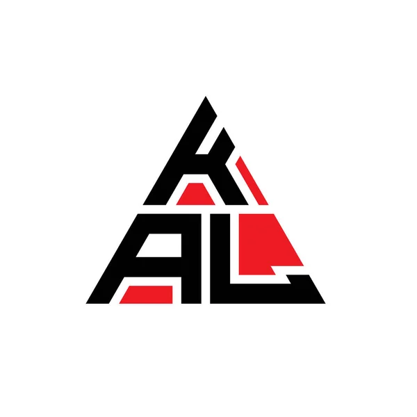 Kal Triangle Letter Logo Design Triangle Shape Kal Triangle Logo — Stock Vector
