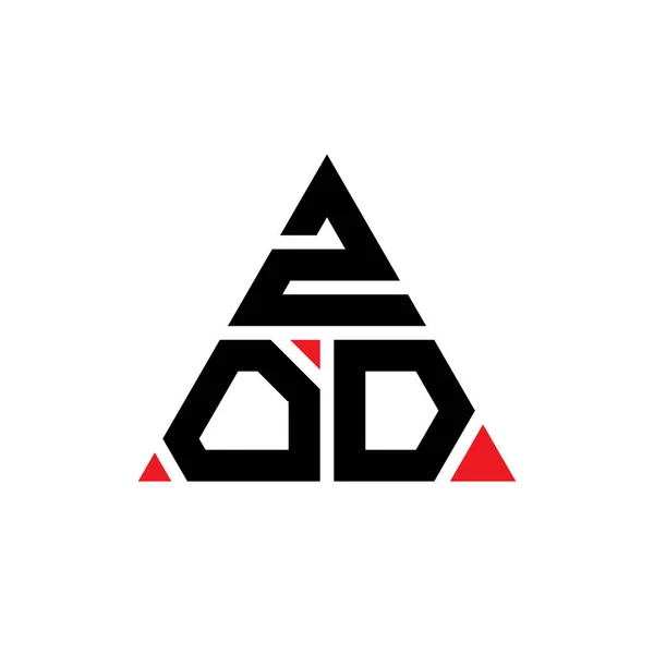 Diseño Logotipo Letra Triángulo Zod Con Forma Triángulo Monograma Diseño — Vector de stock