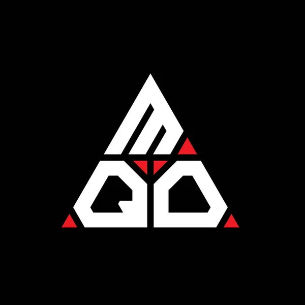 Mqo Triangel Bokstav Logotyp Design Med Triangel Form Mqo Triangel — Stock vektor