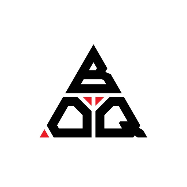 Boq Triangel Bokstav Logotyp Design Med Triangel Form Boq Triangel — Stock vektor